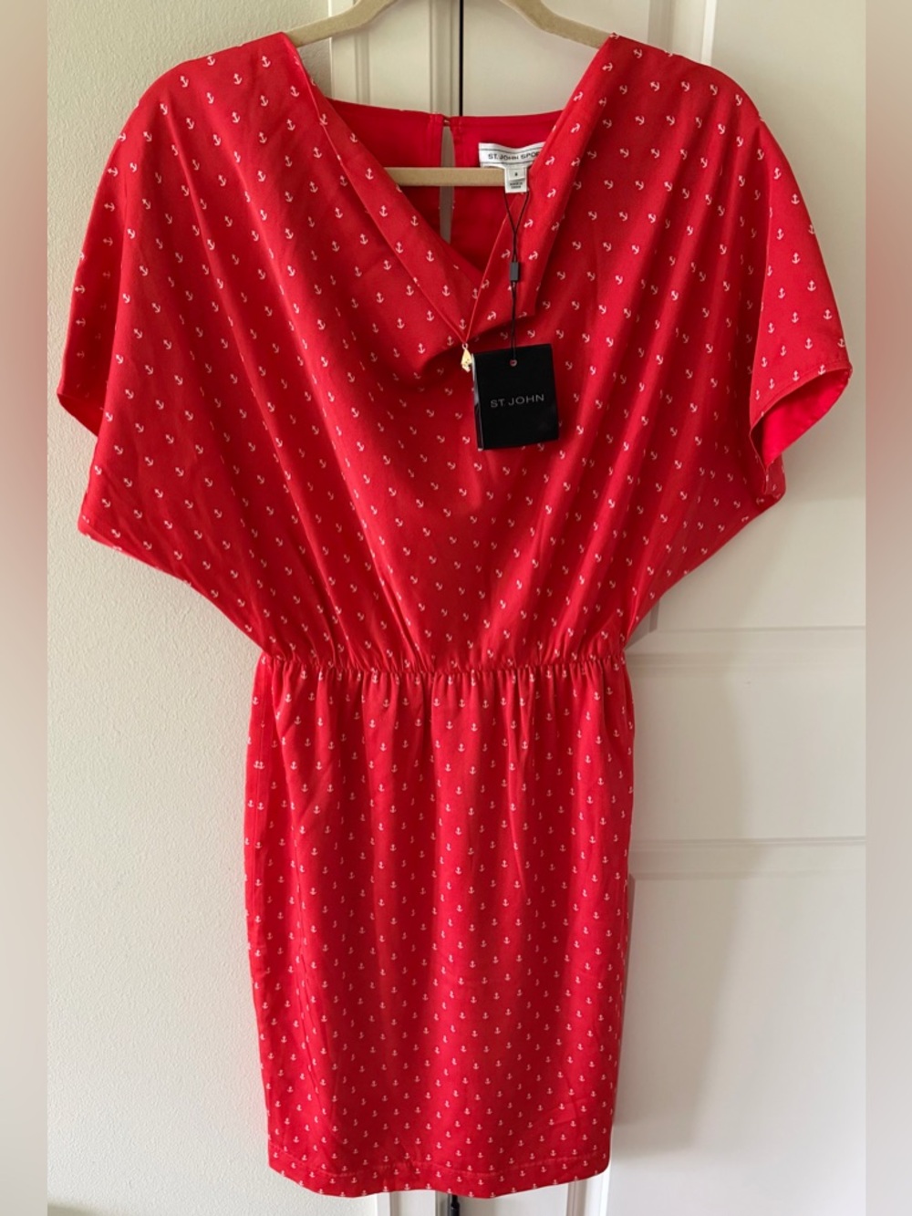 St. John Sport sea coral Short-Sleeve Dress Size 2